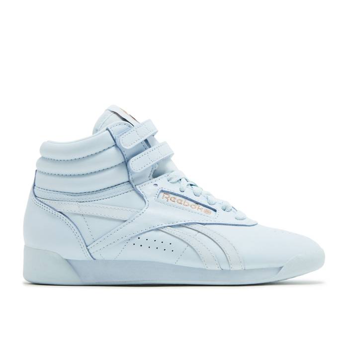 リーボック Reebok 【 Cardi B X Wmns Freestyle High 'Glass Blue' Women Glass Blue/Glass Blue/Glass Blue 】 フリースタイル ハイ レディース 青色 ブルー|スニケス