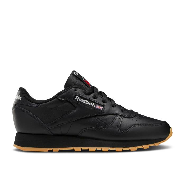 リーボック Reebok 【 Wmns Classic Leather \u0027Black Pure Grey Gum\u0027 Women Core Black/Pure Grey 5/Gum 】 古典派音楽 なめし革 純一無雑 薄墨色 薄墨色 レディース 中核グループ 黒いこと 黒いこと 純一無雑 薄墨色 薄墨色 レディース靴-スニーカー