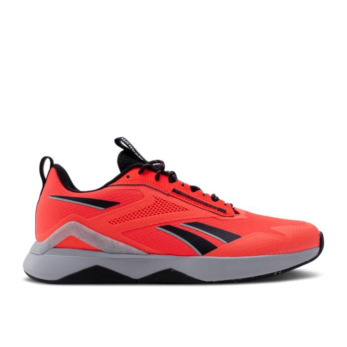 リーボック Reebok 【 Nanoflex Adventure Tr \u0027Orange Flare\u0027 Men Orange Flare/Core Black/Pure Grey 】 メンズ orange 橙・オレンジ色 中核グループ 黒いこと 黒いこと 純然たる 薄墨色 薄墨色