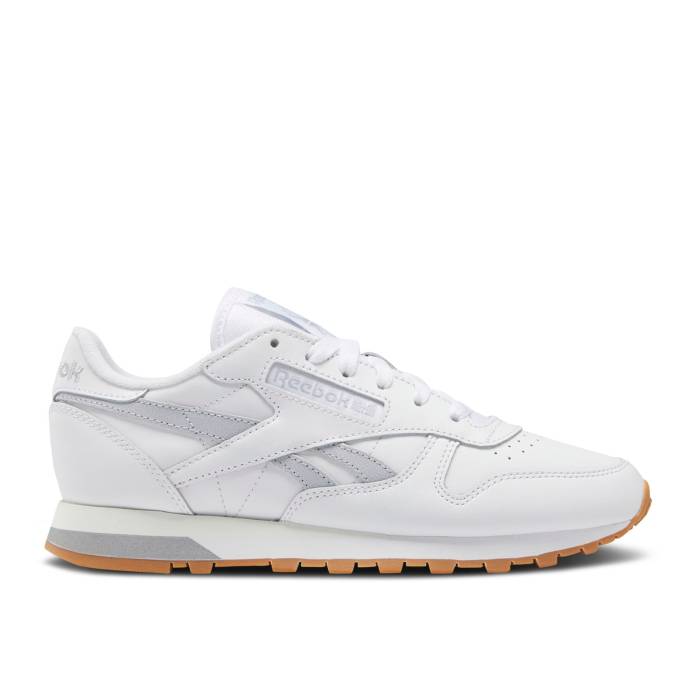 リーボック Reebok 【 Wmns Classic Leather White Cold Grey Gum Women Footwear White/Cold Grey/Chalk 】 クラシック レザー 灰色 グレー レディース 白色 ホワイト 灰色 グレー