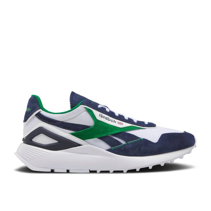 リーボック Reebok 【 Classic Leather Legacy Az \u0027Rec-Center - Navy Green\u0027 Men Footwear White/Vector Navy/Glen Green 】 古典派音楽 なめし革 legacy レガシー 紺色 米国海軍 メンズ 白いこと 白いこと 紺色 米国海軍 green 緑・ 靴-スニーカー-メンズ靴