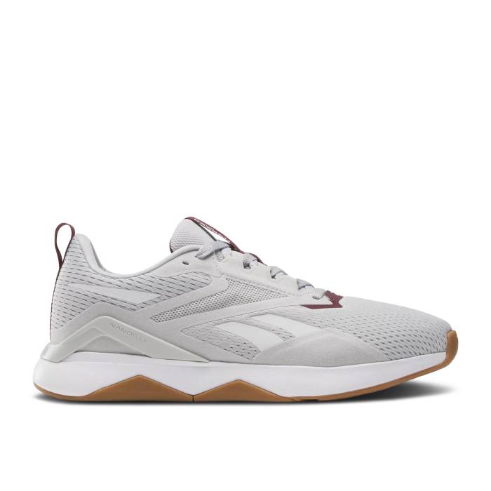 リーボック Reebok 【 Nanoflex Tr 2.0 'Steely Fog Classic Maroon Gum' Men Steely Fog/Cold Grey/Classic Maroon 】 クラシック マルーン メンズ 灰色 グレー クラシック マルーン｜スニケス