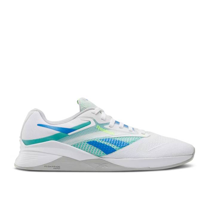 リーボック Reebok 【 Nano X4 \u0027White Unleashed Green\u0027 Men White/Unleashed Green/Grey 】 ナノ メンズ 白いこと 白いこと green 緑・緑であること 薄墨色 薄墨色