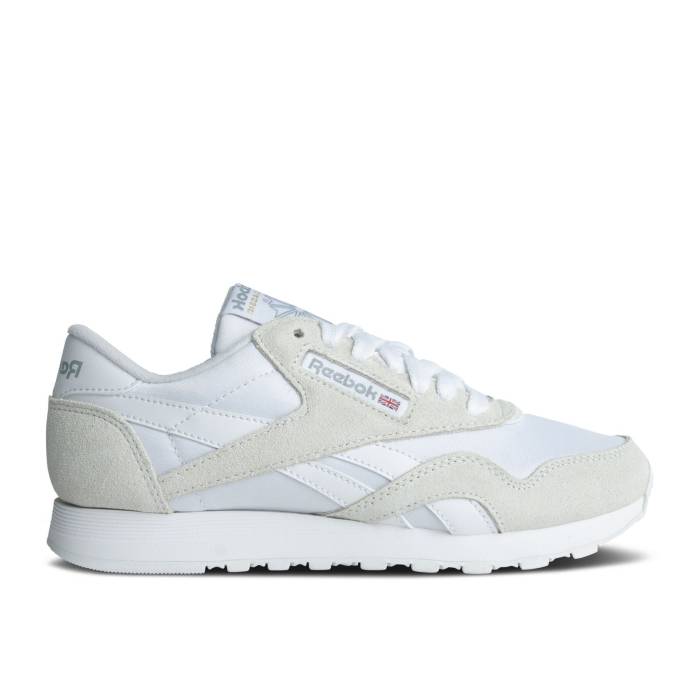 リーボック Reebok 【 Wmns Classic Nylon \u0027Steely Fog\u0027 Women Steely Fog/Steely Fog/Footwear White 】 古典派音楽 ナイロン レディース 白いこと 白いこと レディース靴-靴