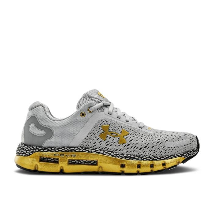 アンダーアーマー Under Armour 【 Hovr Infinite 2 \u0027Grey Metallic Gold Luster\u0027 Men Mod Gray/Slate Purple/Metallic Gold Luster 】 ゴールド メンズ gray 薄墨色・薄墨色・薄墨色 Purple 紫・パープル ゴールド