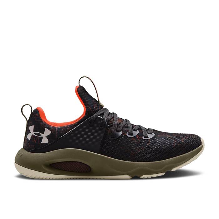アンダーアーマー Under Armour 【 Hovr Rise 3 Printed \u0027Tent Jet Grey\u0027 Men Tent/Jet Grey 】 ライズ メンズ 薄墨色 薄墨色