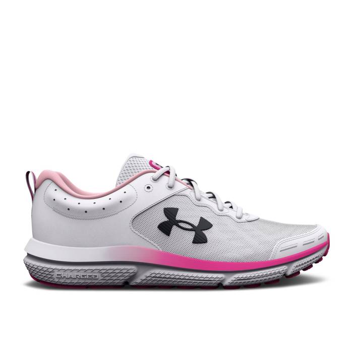 アンダーアーマー Under Armour 【 Wmns Charged Assert 10 White Rebel Pink Women White/Rebel Pink/Black 】 レベル レディース 白色 ホワイト レベル pink ピンク 黒色 ブラック