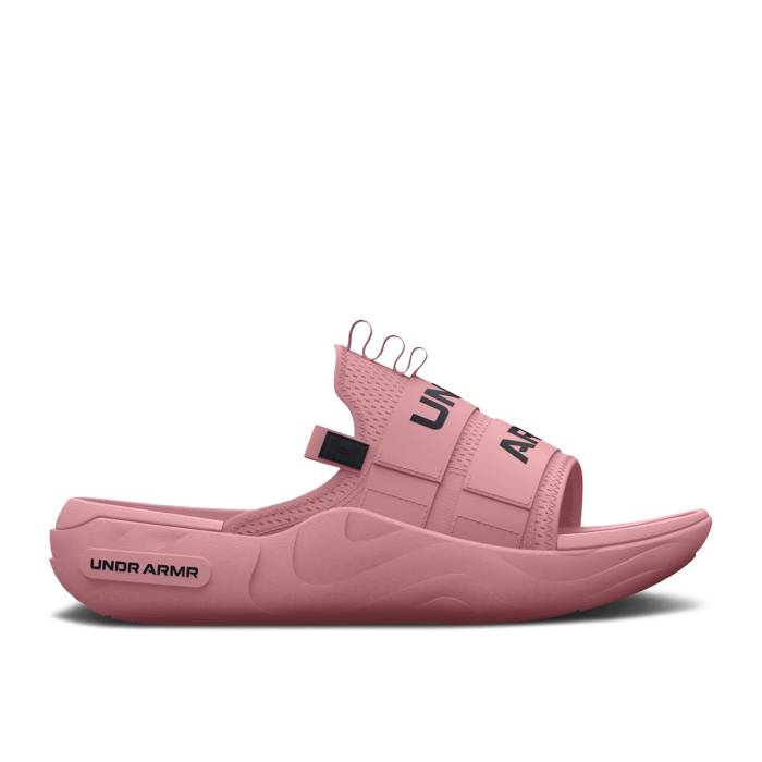 アンダーアーマー Under Armour 【 Alpha 2.0 Slide \u0027Pink Elixir Black\u0027 Men Pink Elixir/Black 】 アルファ Slide サンダル メンズ pink さくら色 黒いこと 黒いこと
