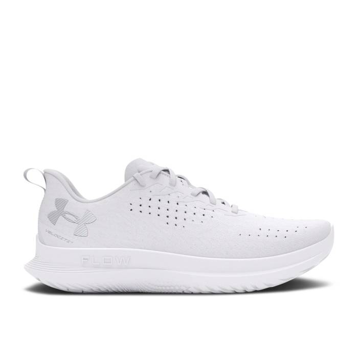 アンダーアーマー Under Armour 【 Wmns Flow Velociti 4 \u0027White Metallic Silver\u0027 Women White/Metallic Silver 】 流出受け答え レディース 白いこと 白いこと Silver しろがね色・しろがね色