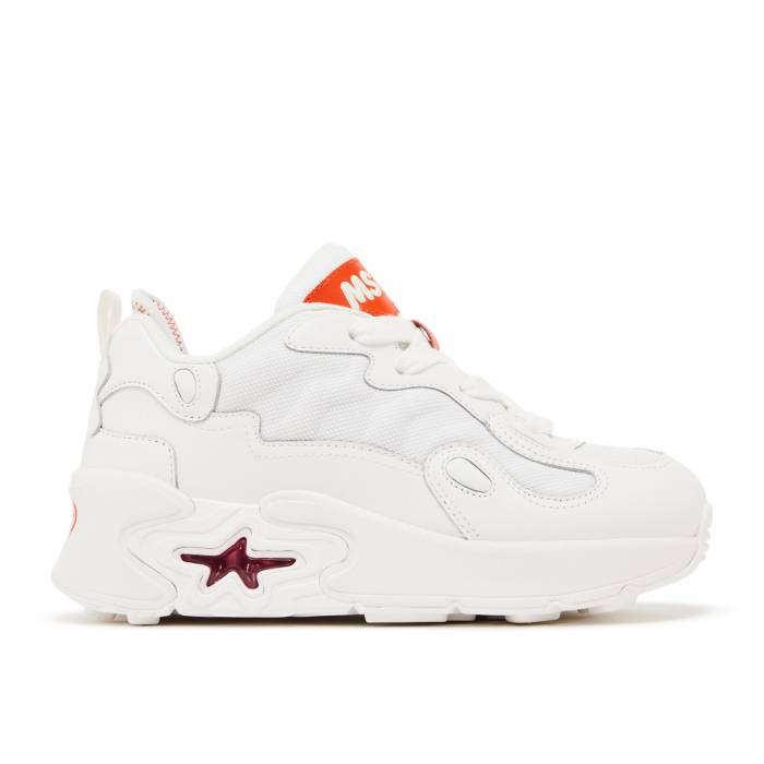 Mschf 【 Super Baby 'Oscar' Men White/Red 】 メンズ 白色 ホワイト Red 赤・レッド