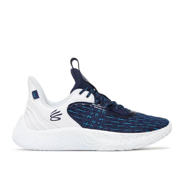 Curry Brand 【 Curry Flow 9 Team 'White Midnight Navy' Men White/Midnight Navy/Midnight Navy 】 カリー フローレス Team チーム メンズ 白色 ホワイト 紺色 ネイビー