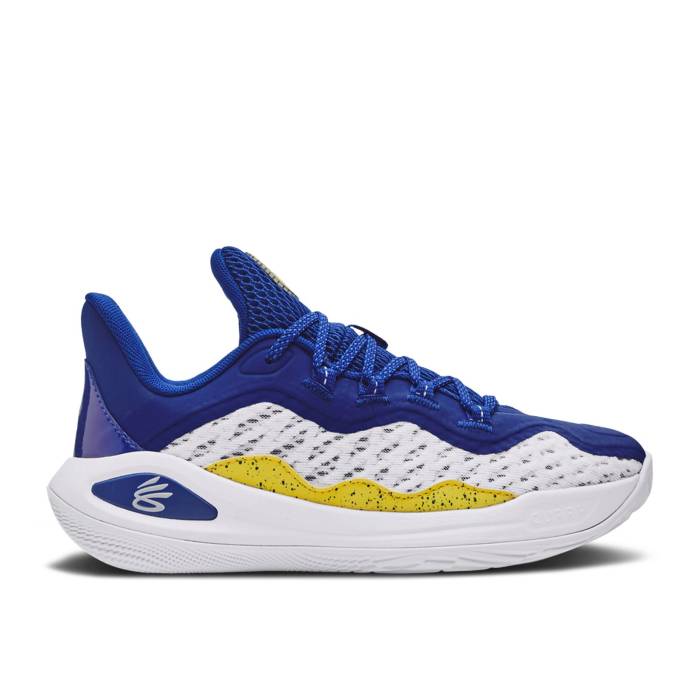 Curry Brand 【 Curry Flow 11 Gs 'Dub Nation' Youth White/Royal/Versa Blue 】 カリー フローレス ジュニア キッズ 白色 ホワイト 青色 ブルー|スニケス