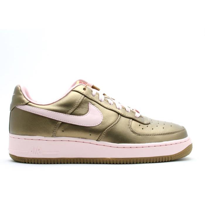 ナイキ Nike 【 Wmns Air Force 1 Premium '07 'Gold Pink' Women Metallic Gold/Aluminum Pink 】 Premium プレミアム レディース ゴールド pink ピンク