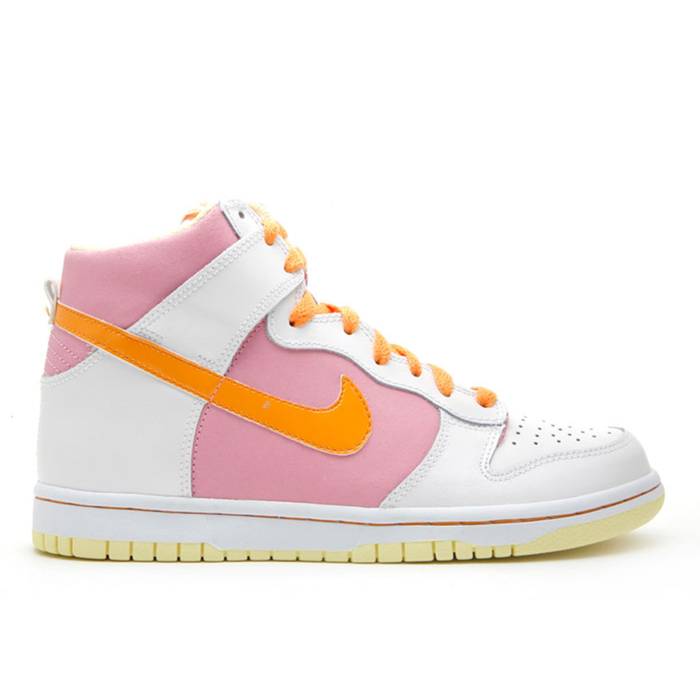 ナイキ Nike 【 Dunk High ガウス Youth Wht/Light Mln-Perfect Pink-Lmbn Chf 】 ダンク ご機嫌 お坊っちゃん キッズ