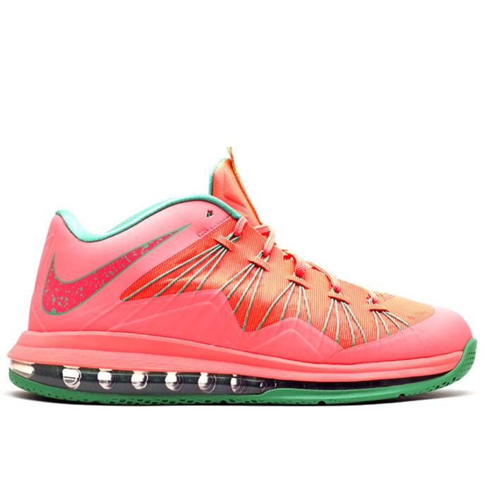 ナイキ Nike 【 Air Max Lebron 10 Low \u0027Watermelon\u0027 Men Birght Mango/Birght Mango-Gamma Green 】 マックス Lebron レブロン メンズ green 緑・緑であること
