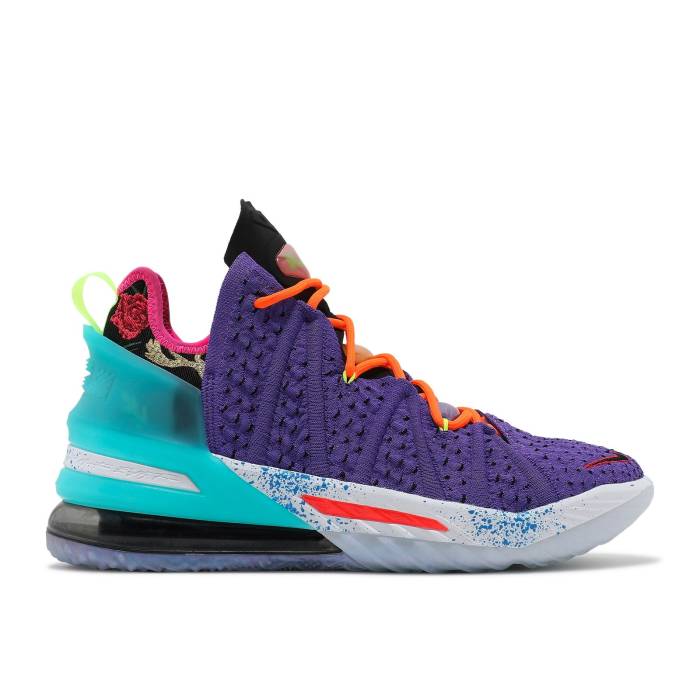 ナイキ Nike 【 Lebron 18 \u0027Best Of 10?18\u0027 Men Psychic Purple/Multi-Colour/Black 】 Lebron レブロン メンズ Purple 紫・パープル 黒いこと 黒いこと
