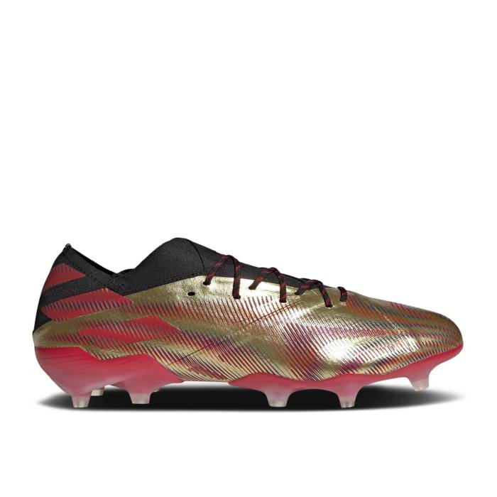 アディダス Adidas 【 Nemeziz Messi.1 Fg \u0027Tension Tape - Gold Metallic\u0027 Men Gold Metallic/Scarlet/Core Black 】 ネメシス ゴールド メンズ ゴールド 中核グループ 黒いこと 黒いこと