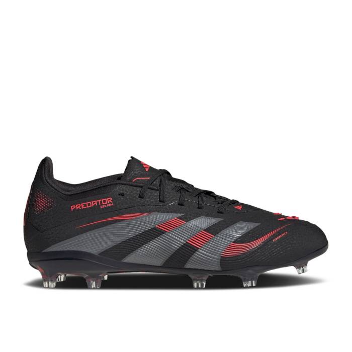 アディダス Adidas 【 Predator Elite Fg K 'Stealth Victory Pack' Youth Core Black/Grey Four/Lucid Red 】 プレデター エリート Victory ビクトリー キッズ ベビー マタニティ キッズファッション 靴 その他 ジュニア画像