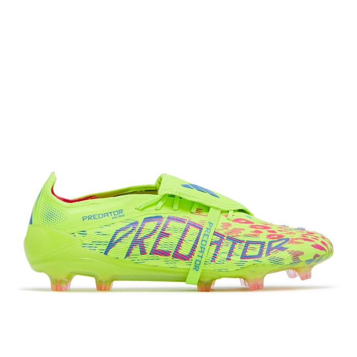 アディダス Adidas 【 Predator Elite Foldover Tongue Fg \u0027Mystic Victory Pack\u0027 Men Lucid Lemon/Lucid Pink/Blue Fusion 】 プレデター エリート Victory 制覇 メンズ pink さくら色 青碧 青碧 Fusion 核融合反応