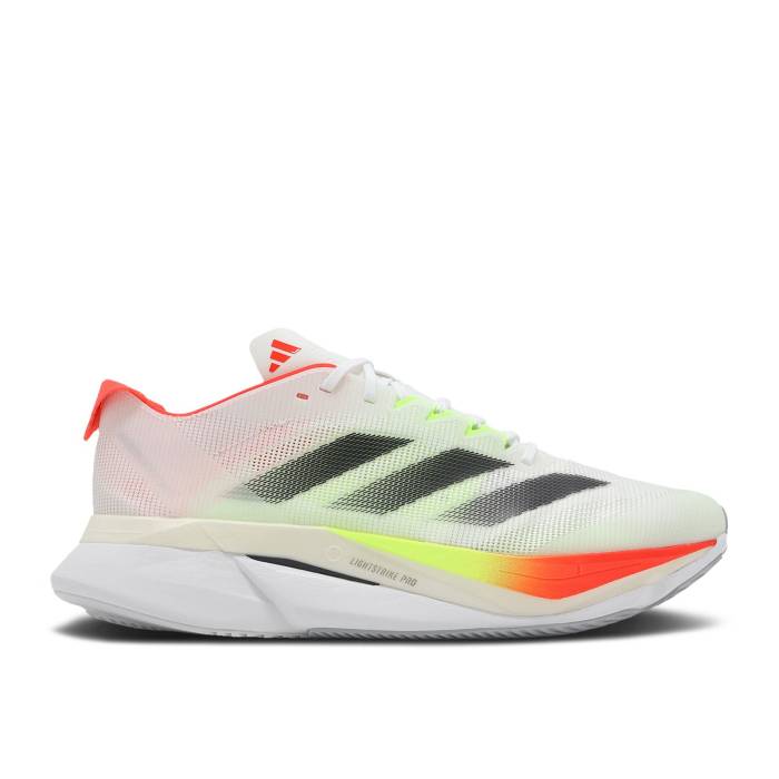 アディダス Adidas 【 Adizero Boston 12 \u0027White Black Lucid Red\u0027 Men Cloud White/Core Black/Lucid Red 】 アディゼロ 豆の町 黒いこと 黒いこと メンズ 白いこと 白いこと 中核グループ 黒いこと 黒いこと Red 赤・赤いこと