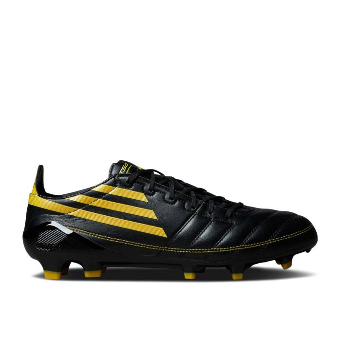 アディダス Adidas 【 Adizero F50 Elite Leather Fg \u00272010 Edition Pack\u0027 Men Core Black/Yellow/Utility Yellow 】 アディゼロ エリート なめし革 メンズ 中核グループ 黒いこと 黒いこと yellow 黄味がかった・黄み メンズ靴-靴-スニーカー