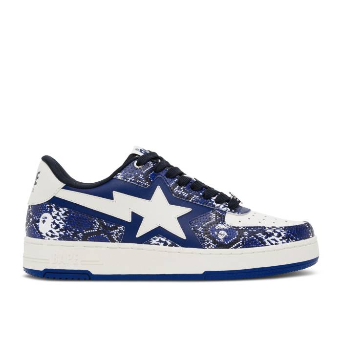 ベイプ Bape 【 Tape Sta \u0027Blue Snakeskin\u0027 Ssense Exclusive Men Blue/White 】 メンズ 青味 青み 白いこと 白いこと