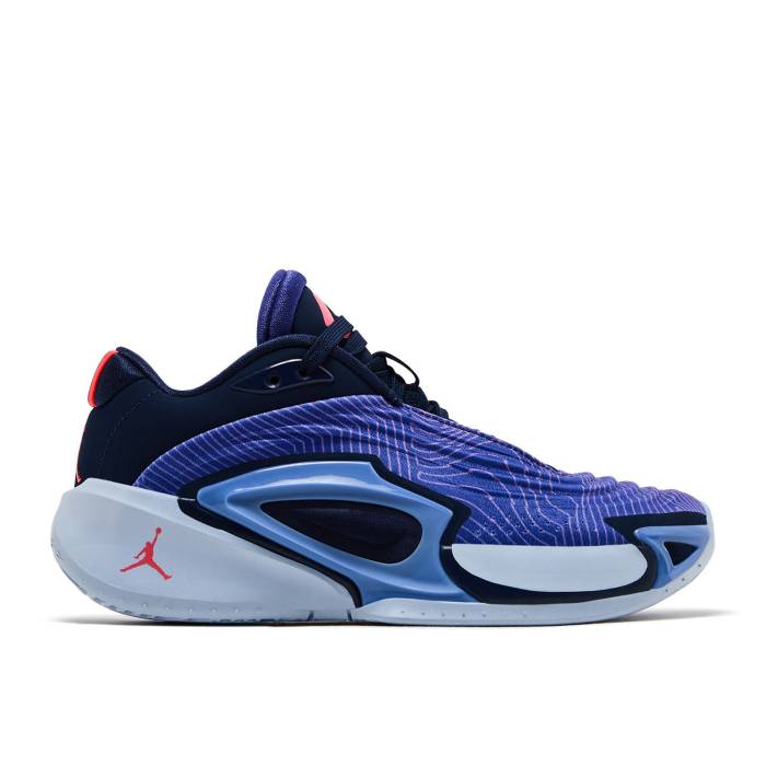 ナイキ エアジョーダン Air Jordan 【 Jordan Luka 3 ガウス \u0027Purple Comet\u0027 Youth Purple Comet/Midnight Navy/Hydrogen Blue/Hot Punch 】 お坊っちゃん キッズ Purple 紫・パープル 紺色 米国海軍 青碧 青碧