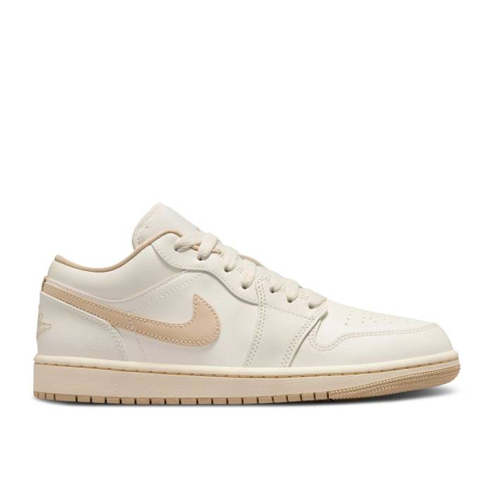ナイキ エアジョーダン Air Jordan 【 Wmns Jordan 1 Low \u0027Sail Rattan\u0027 Women Sail/Pale Ivory/Rattan 】 レディース 象牙色