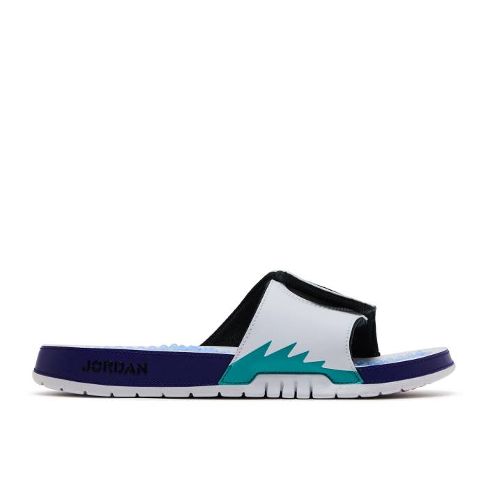 ナイキ エアジョーダン Air Jordan 【 Jordan Hydro 5 Retro Slide \u0027Grape\u0027 2025 Men White/New Emerald/Grape Ice/Black 】 Hydro ハイドロ レトロ Slide サンダル メンズ 白いこと 白いこと 黒いこと 黒いこと