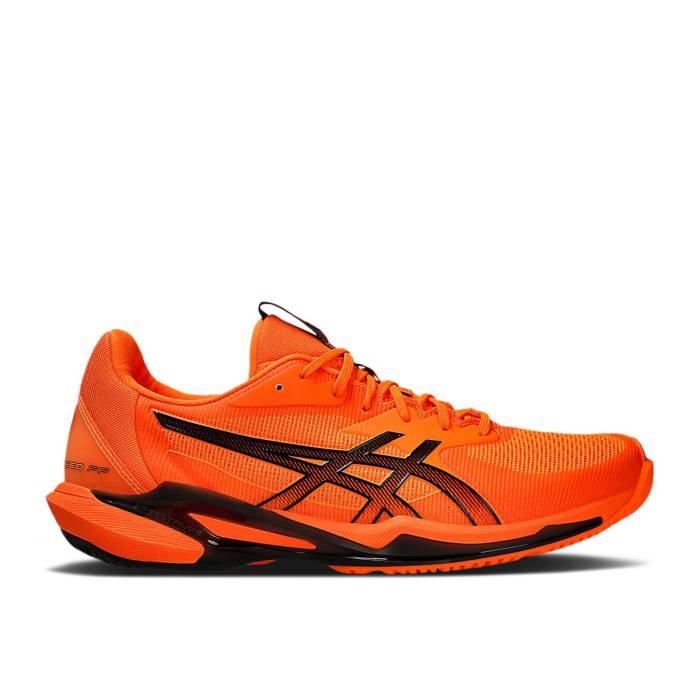アシックス Asics 【 Solution Speed Ff 3 \u0027Shocking Orange\u0027 Men Shocking Orange/Black 】 Speed 素早さ メンズ orange 橙・オレンジ色 黒いこと 黒いこと