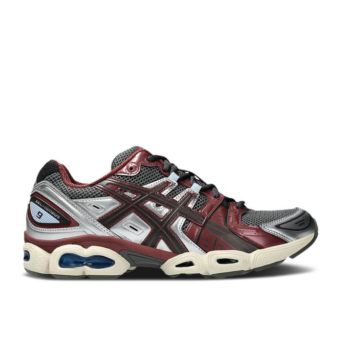 アシックス Asics 【 Gel Nimbus 9 \u0027Truffle Grey Dark Cherry\u0027 Men Truffle Grey/Dark Cherry 】 薄墨色 薄墨色 メンズ 薄墨色 薄墨色