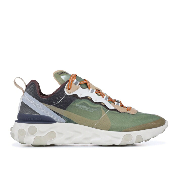 ナイキ Nike 【 Undercover X React Element 87 \u0027Green Mist\u0027 Men Green Mist/Linen-Summit White-Deep Burgundy-Black 】 アンダー取りまかなう リアクト 化学元素 メンズ green 緑・緑であること