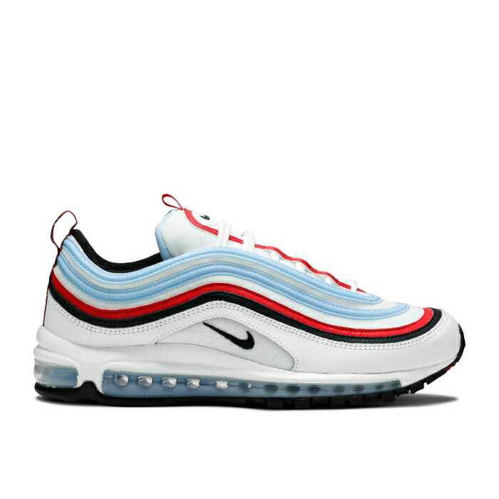ナイキ Nike 【 Air Max 97 'Gundam' Men White/University Red/Psychic Blue/Black 】 マックス 靴 メンズ靴 スニーカー メンズ 白色 ホワイト Red 赤・レッド 青色 ブルー 黒色 ブラック画像
