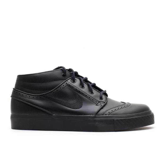 ナイキ Nike 【 Zoom Stefan Janoski Md Pr \u0027Wing Tip\u0027 Men Black/Black-Black 】 望遠レンズ メンズ 黒いこと 黒いこと