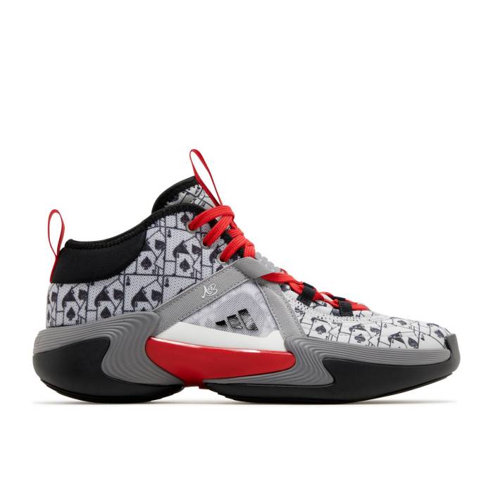 アディダス Adidas 【 Candace Parker X Wmns Exhibit Select Mid \u0027Queen Of Cards\u0027 Women Silver Metallic/Better Scarlet/Core Black 】 パーカー Select 選りわける ミッド レディース Silver しろがね色・しろがね色 中核グループ 黒いこと 黒いこと