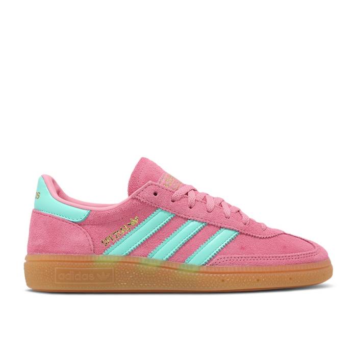アディダス Adidas 【 Wmns Handball Spezial \u0027South Beach Pack - Bliss Pink\u0027 Women Bliss Pink/Flash Aqua/Gum 】 ハンドボール スペシアル レディース pink サクラ色 アクア