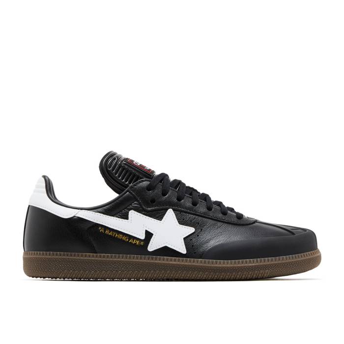 アディダス Adidas 【 Bape X Samba \u0027Black White Gum\u0027 Men Black/White/Gum 】 サンバ 白いこと 白いこと メンズ 黒いこと 黒いこと 白いこと 白いこと