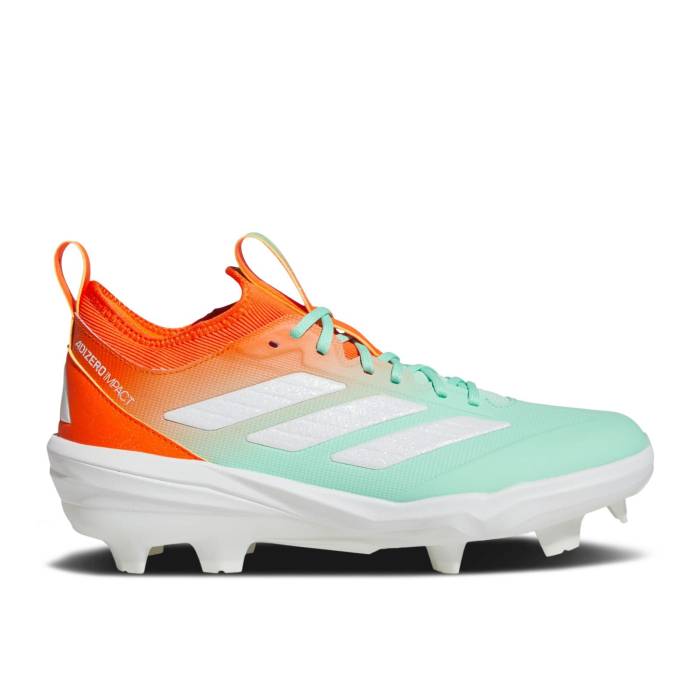 アディダス Adidas 【 Adizero Impact Tpu 'Candy Pack - Impact Orange Mint' Men Impact Orange/Cloud White/Cloud White 】 アディゼロ インパクト orange 橙・オレンジ メンズ インパクト orange 橙・オレンジ 白色 ホワイト画像