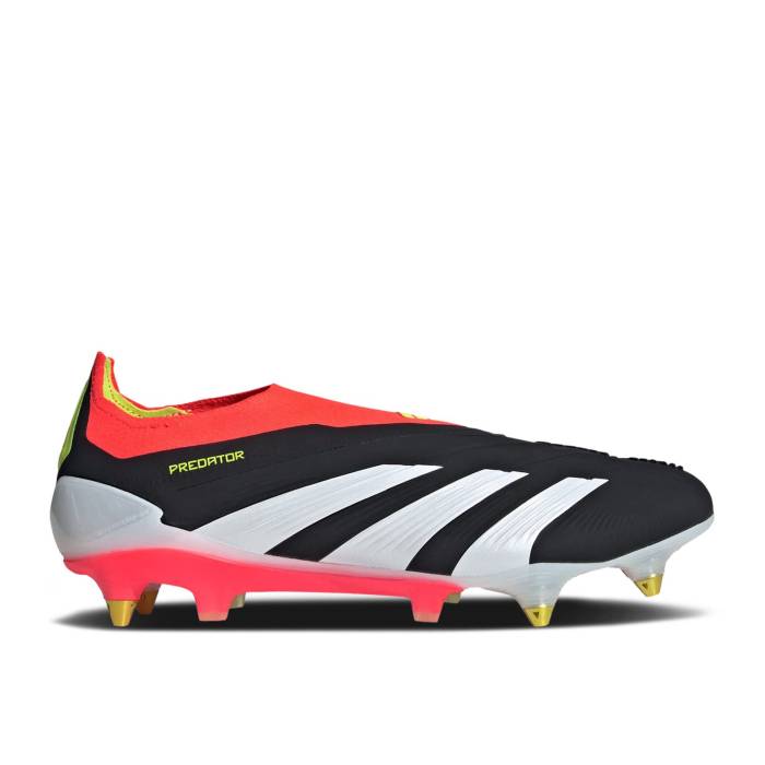 アディダス Adidas 【 Predator Elite Laceless Sg \u0027Solar Energy Pack\u0027 Men Core Black/Cloud White/Solar Red 】 プレデター エリート 活動力 メンズ 中核グループ 黒いこと 黒いこと 白いこと 白いこと Red 赤・赤いこと