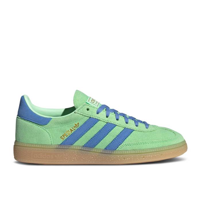 アディダス Adidas 【 Wmns Handball Spezial 'Lime Burst Blue Fusion' Women Lime Burst/Blue Fusion/Gum 】 ハンドボール スペシアル バースト 青色 ブルー レディース ライム バースト 青色 ブルー Fusion フュージョ