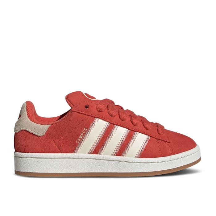 アディダス Adidas 【 Wmns Campus 00S \u0027Crew Red White\u0027 Women Crew Red/Cream White/Core White 】 構内 Red 赤・赤いこと レディース 労働者の一団 Red 赤・赤いこと 皮膚軟化剤 白いこと 白いこと 中核グループ
