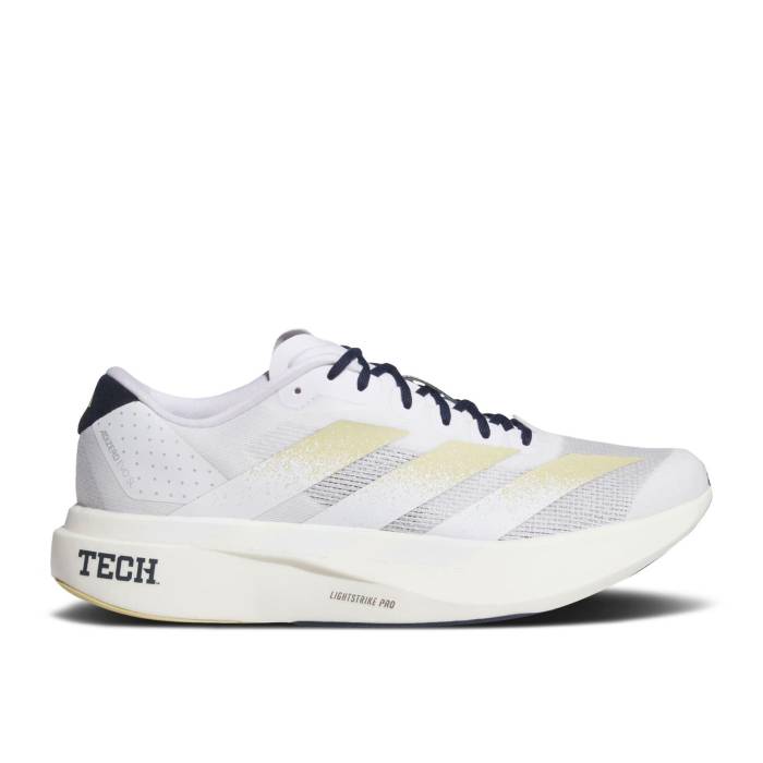 アディダス Adidas 【 Ncaa X Adizero Evo Sl \u0027Georgia Tech\u0027 Men Cloud White/Team Sand/Collegiate Navy 】 アディゼロ メンズ 白いこと 白いこと Team 野球クラブ 砂色・砂子 紺色 米国海軍