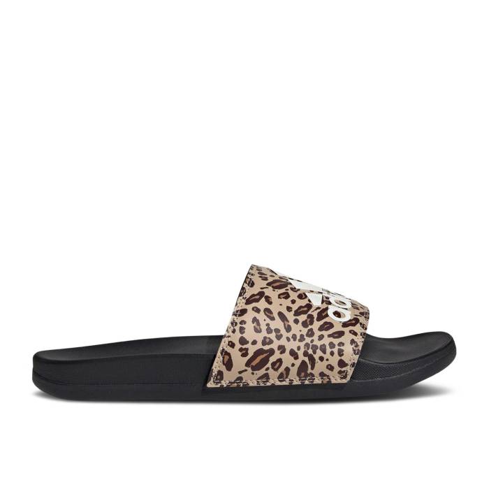アディダス Adidas 【 Wmns Adilette Comfort Slide \u0027Magic Beige Leopard\u0027 Women Core Black/Off White/Magic Beige 】 アディレッタ Slide サンダル ベージュ レディース 中核グループ 黒いこと 黒いこと 白いこと 白いこと 神通力 ベー
