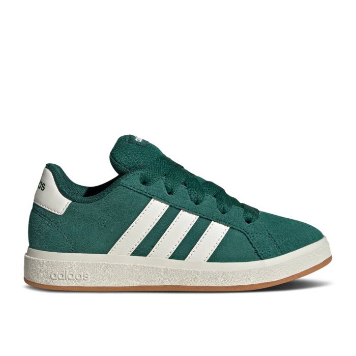 アディダス Adidas 【 Grand Court 00S K 'Collegiate Green' Youth Collegiate Green/Off White/Gum 】 グランド コート ジュニア キッズ green 緑・グリーン 白色 ホワイト｜スニケス