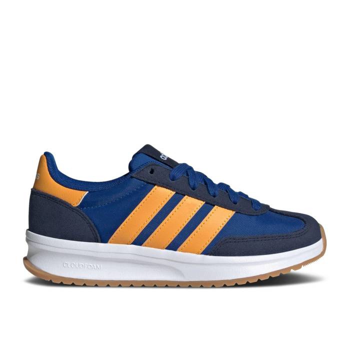 アディダス Adidas 【 Run 70S 2.0 J \u0027Collegiate Royal Gold\u0027 Youth Collegiate Royal/Collegiate Gold/Collegiate Navy 】 幽客 お坊っちゃん キッズ ゴールド 紺色 米国海軍