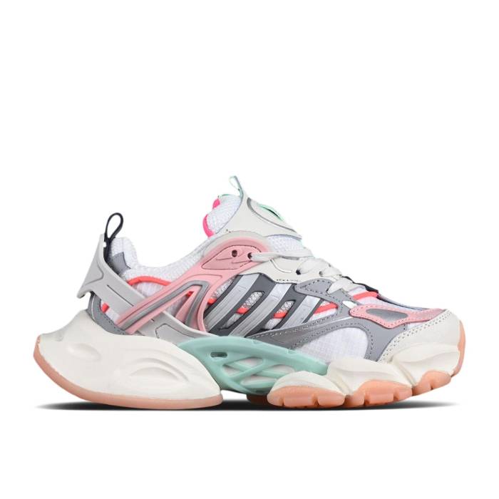 アディダス Adidas 【 Wmns Xlg Runner Deluxe \u0027White Grey Pink\u0027 Women White/Light Grey/Dark Grey/Pink 】 晴れ晴れしい 薄墨色 薄墨色 レディース 白いこと 白いこと 薄墨色 薄墨色 pink サクラ色