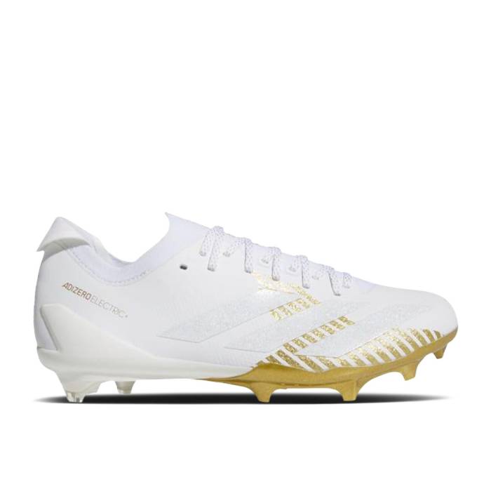 アディダス Adidas 【 Adizero Electric+ 2 'Cloud White Gold Metallic' Men Cloud White/Cloud White/Gold Metallic 】 アディゼロ 白色 ホワイト ゴールド メンズ 白色 ホワイト ゴールド