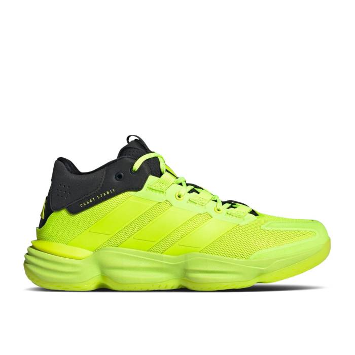 アディダス Adidas 【 Court Stabil Indoor 'Lucid Lemon Black' Men Lucid Lemon/Lucid Lemon/Core Black 】 コート メンズ コア 黒色 ブラック