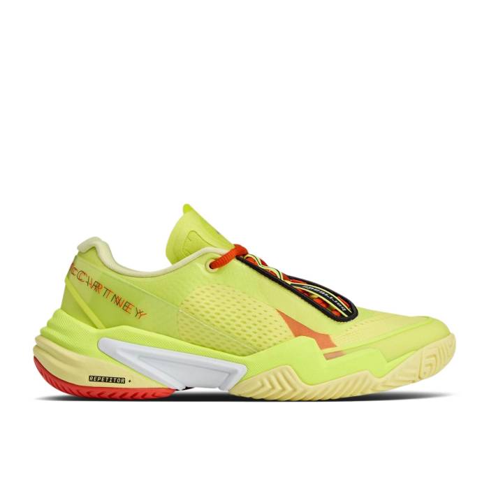 アディダス Adidas 【 Stella Mccartney X Wmns Barricade \u0027Ice Yellow Orange\u0027 Women Bahia Glow/Ice Yellow/Collegiate Orange 】 防柵 yellow 黄味がかった・黄色 レディース yellow 黄味がかった・黄色 orange 橙・オレンジ色