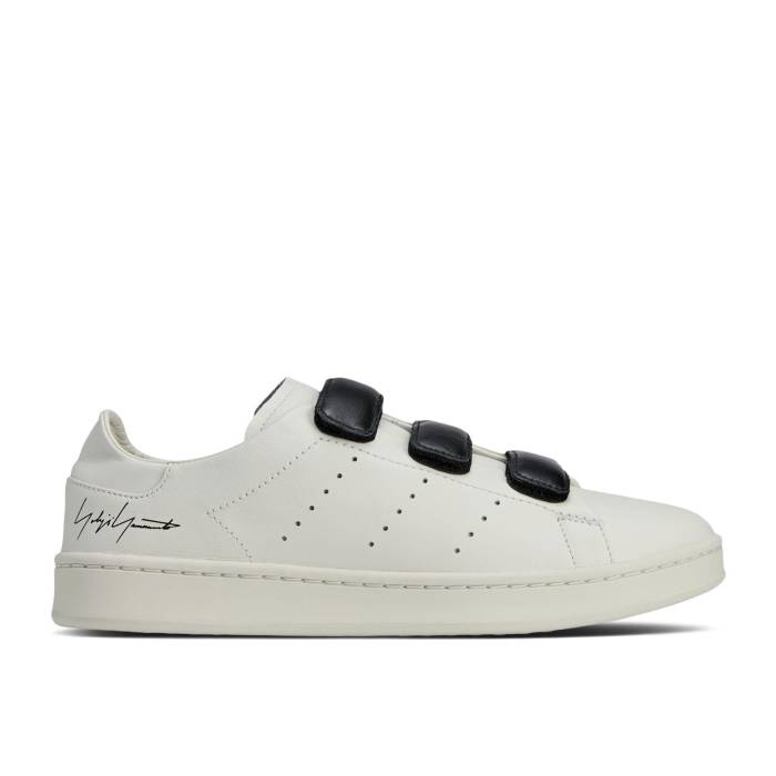 アディダス Adidas 【 Y-3 Stan Smith Hook And Loop \u0027White Black\u0027 Men Orbit Grey/Orbit Grey/Black 】 メンズ 薄墨色 薄墨色 黒いこと 黒いこと